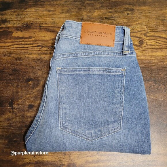 Lucky Brand Jeans 4 Lolita Skinny Crop Low Rise Medium Light Wash Stretch Denim - Picture 3 of 12